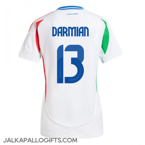 Italia Matteo Darmian #13 Vieraspaita Naiset EM-Kisat 2024 Lyhythihainen